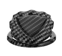 ORFOFE Cache Décoratif pour Bouton de Démarrage en Fibre de Carbone Noire, Protection Anti-Poussière et Rayures, Capuchon D’Allumage Compatible Interrupteur à Bouton-Poussoir, Accessoire