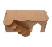 ORFOFE Cachette à Plusieurs Compartiments pour Hamster en Plastique avec Échelle, Maison Labyrinthe 27x14x10,5 Cm, Aire de Jeux pour Petits Rongeurs, Favorise la Santé Dentaire