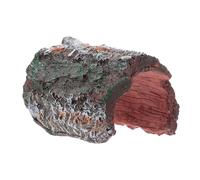 ORFOFE Cachette pour Reptiles en Résine Effet Écorce D’araignée - Plateforme D’Escalade Petite Taille - Refuge Sombre pour Lézards Et Tortues - Accessoire Habitat Naturel pour Animaux De Compagnie