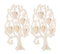 ORFOFE Cadre Photo en Bois 2 Ensembles Motif Arbre à Poser pour décoration intérieure et Mariage Style Unique Forme Arbre