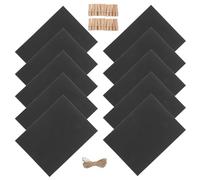ORFOFE Cadre Photo et Forme Rectangulaire Suspendu avec Corde et Clips en Carton Noir Maintien Sécurisé pour Décoration Murale Minimaliste et Affichages d'anniversaire