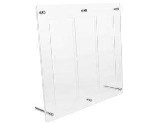 ORFOFE Cadre pour Cartes à Collectionner Transparent 6 Compartiments 35-75pt Support Mural en Plastique Présentoir de Jeu de Cartes Anti-poussière Compact pour Exposition et Rangement