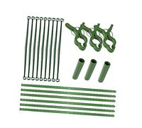 ORFOFE Cadre pour Plantes Grimpantes Support pour Fleurs Support pour Plantes Combiné Outils De Jardinage Réutilisables Clips Et Tubes Longs