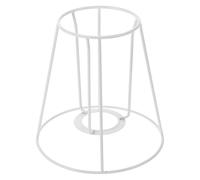 ORFOFE Cadres D'abat-jour en Métal Soi-même pour Lampes de Table E27 Bords Lisses, Installation Facile, Adapté pour Maison et Hôtel, Diamètre 9cm, Hauteur 15cm