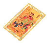 ORFOFE Carte Chinoise Dragon Année Fortune Protège Compact et Décorative Carte de Richesse et Protection par Cinq Dieux Fortune