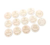 ORFOFE Cartes Étapes Grossesse Naturel Set pour Souvenir Journal de Grossesse Mois par Mois Accessoire Photo Newborn