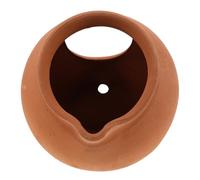 ORFOFE Ceramic Mini Clay Pot Water Fountain with Circulating Terracotta Jar for Indoor Outdoor Garden Patio Decor Handcrafted Vintage Style Oxygenating Tabletop Ornament