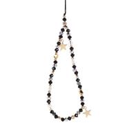 ORFOFE Chaîne Téléphonique Dragonnes pour Téléphone 22cm Pendentif Cinq Étoiles Antidérapante Décorative pour Téléphone et Paquet à Dos en Extérieur
