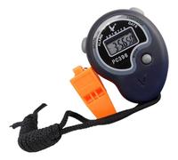 ORFOFE Chronomètre Électronique Sportif Numérique 5 Chiffres Étanche Sifflet Intégré 2 Pistes 1 Rangée Portable pour Entraîneur Arbitre et Entraînement Minuterie Précise pour Course