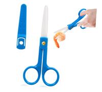 ORFOFE Ciseaux de Cuisine pour Garçon Fille Outils de Découpe Sûrs et Durables pour Aliments Complémentaires Ciseaux Ergonomiques pour Préparation Facile des Repas des Nourrissons Coupe