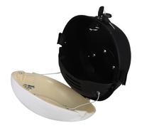 ORFOFE Coffre de Rangement Moto Blanc avec Dossier Étui Robuste et Verrouillable pour Scooter Tailg Protection Pluie et Soleil Capacité pour Accessoires Voyage Camping