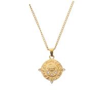 ORFOFE Collier De Tarot Rétro Collier De Bijoux Vintage Pendentif Bonne Chance Vintage Pendentif Soleil Bijoux Œil Pour