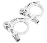 ORFOFE Collier de Tige de Selle de vélo 35 mm en Alliage d'aluminium, Lot de 2, à dégagement Rapide, sans Outil, pour vélo de Route et pignon Fixe, Blanc Couleur Aléatoire