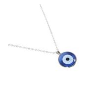 ORFOFE Collier Pendentif Œil Bleu Protection Turque Verre Alliage pour Femmes Élégant et Résistant Décoloration Accessoire Mode Confortable