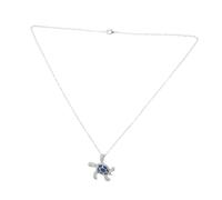 ORFOFE Collier Pendentif Tortue Léger Ornement Océan Inspiré pour Femmes Accessoire Charmant et Confortable Au Design Animal Marin Bleu