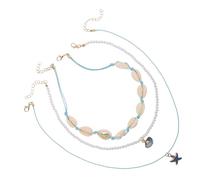 ORFOFE Collier Ras Cou Hawaïen pour Femmes Choker Court Tressé Naturel Résistant de Nature et Océan Accessoire Mode