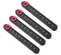 ORFOFE Compteur Score Football de Table 4pcs Noir Portable réglette Multifonction pour Jeux de Table et marqueur Point Foot