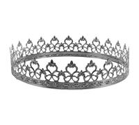 ORFOFE Couronne Ajourée Vintage en Métal Noir pour Homme, Accessoire de Costume Polyvalent Détails Raffinés, pour Performances et Fêtes D'anniversaire