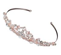 ORFOFE Couronne Élégante Mariée en Cristaux pour The Princess Bride, Accessoire Pratique en Alliage de Zinc Design Délicat, pour Mariage et Photographie