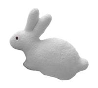 ORFOFE Coussin Lapin Peluche Doux Décoratif pour Canapé Chambre Garçon Fille Garçon Fille Oreilles Lapin Mignon Coussin Appui et Doudou Confortable pour Salon et Chambre
