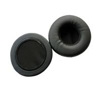 ORFOFE Coussinet d'oreille Rond en Cuir et Éponge Noir 2pcs pour Casque Audio Diamètre 7,5cm Confortable et Améliore la Qualité Sonore