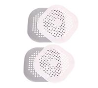 ORFOFE Couvercle De Drain De Salle De Bain Anti-bouchage Carré En Silicone, Récupérateur De Cheveux Pour Bain Cuisine, Lot De 4 Pièces, Filtre Anti-cheveux Polyvalent, Facile à Utiliser Et Solide