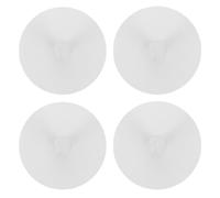 ORFOFE Crochets Adhésifs Pratiques et Élégants en Acier Blanc sans Perçage Lot de 4 Crochets Muraux Ronds pour Rangement pour Salle de Bain et Salon