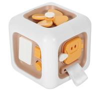 ORFOFE Cube Sensoriel Éducatif pour Tout-Petits Éveil Montessori Multifonction Développement Motricité Fine et Concentration Plastique Couleur Rose