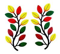 ORFOFE Décoration Murale en Métal Arbre Branches Colorées pour Intérieur et Extérieur Design Vivant en Fer, Art Mural Simple et Attrayant pour Chambre ou Salon