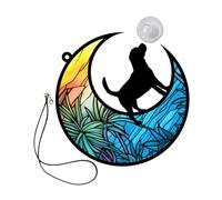 ORFOFE Décoration Suspendue Animaux Ornement De Chien Sur Lune Pour Fenêtre Mur Et Intérieur Accessoire De Décor Fantaisie