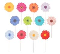 ORFOFE Décorations pour Petits Gâteaux de Marguerites 48 Pièces Ornements Floraux d’Anniversaire et Shower Pics Décoratifs Légers pour Gâteaux de Fête et Mariage Printanière