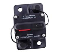 ORFOFE Disjoncteur Auto Réarmable Étanche pour Camion Atv Utv Protection Surcharges avec Couvercle de Sécurité Interrupteur Thermique pour Batterie et Amplificateur Dc