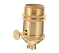 ORFOFE Douille de Lampe Vintage en Cuivre E26 E27 avec Bouton, Design Industriel Antique, pour Décoration de Lampe Diy, Expérience Utilisateur Pratique et Sécurité Assurée