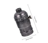 ORFOFE Douille E27 en Aluminium Interrupteur à Tirette, Support de Lampe Vintage, Installation Simple, Accessoire d'Éclairage Cuisine et Ambiance Industrielle