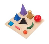 ORFOFE Éducatif Montessori Bois Puzzle Stéréoscopique Grammaire pour Apprentissage Linguistique Jeu Interactif Préscolaire pour Garçon Fille