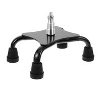 ORFOFE Embout de Canne de Marche de Rechange Quadruple Antidérapant en Caoutchouc Souple, Base Stable pour Canne Pliable et Béquille, Adaptée aux Surfaces Humides Meilleure Adhérence