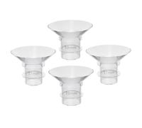 ORFOFE Embouts De Tire-lait Compatibles 17mm Et 19mm Pour Usage Portable, Inserts De Bride En Silicone Résistants, Lot De 4 Pièces Adaptés à La Plupart Des Modèles Électriques