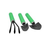 ORFOFE Ensemble D’Outils Mini De Jardinage Bonsaï Et Succulentes pour Plantation en Pot, Kit 3 Pièces en Acier Inoxydable Vert-Noir, Jardin Intérieur Et Entretien Précis du Sol