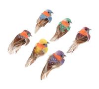 ORFOFE Ensemble de 12 Oiseaux Décoratifs Colibris Simulés en Mousse, Ornements Oiseaux Décoratifs pour Jardin, DIY Crafts Finition Fine et Design Réaliste