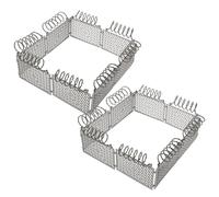 ORFOFE Ensemble De 2 DIY Miniature Plastic Fence for War Scene Building Blocks Authentic Military Defense Model for Micro Landscape and Dollhouse Accessories and Easy to Assemble