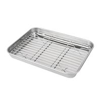 ORFOFE Ensemble De 2 Plaques De Cuisson Égouttoir Ustensiles De Cuisson Grille De Refroidissement