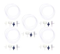 ORFOFE Ensemble De 5 Kit Incubateur Crevettes Eau Salée pour Aquarium Éclosion Silencieuse Œufs Artémias Adaptateur DIY pour Élevage Crevettes et Nourriture Vivante pour Poissons