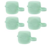 ORFOFE Étui à Tétine Portable 5pcs en Pp Vert, Solide et Résistant, Boîte de Rangement pour Sucette Bébé, Vie Quotidienne Voyages