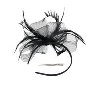 ORFOFE Fascinateur Femme avec Voile et Plume Classique pour Mariage et Cocktail Bandeau Pince Cheveux Élégant pour Fête de Thé