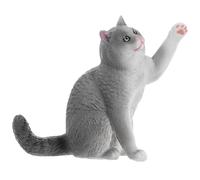 ORFOFE Figurine Chat British Shorthair Petite Modèle Réaliste Décoration Maison Bureau Jardin