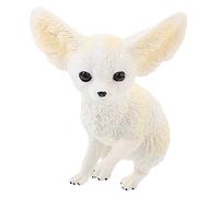 ORFOFE Figurine De Renard Décorative en Plastique pour Bureau Et Collection, Modèle Réaliste Blanc, Décoration De Maison Et Jardin Miniature,