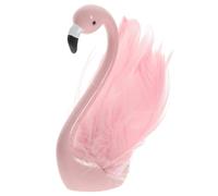 ORFOFE Figurine Flamant Rose A Modèle Yeux Ouverts Décoration de Gâteau et Bureau Ornement Flamant Rose en Résine pour Intérieur Extérieur Fête et Jardin Accessoire Décoratif
