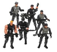 ORFOFE Figurines d'action Soldats des Forces en Plastique pour Garçon Et Filles, Lot De 6 Pièces, Mini-modèles Militaires Articulés, Jouets De Simulation Éducatifs pour Jeu De Rôle Et Fêtes
