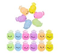 ORFOFE Figurines Miniatures en Résine de L'océan Lumineuses, 18 Pièces, Petites Figurines d'animaux Marins Glow in The Dark pour Décoration Intérieure, Aquarium et Micro-Jardin DIY