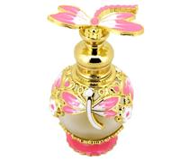 ORFOFE Flacon Compte-Gouttes Distributeur de Parfum en Verre Vintage 15ml, Contenant D'huiles Essentielles pour Stockage et Décoration de Salle de Bain